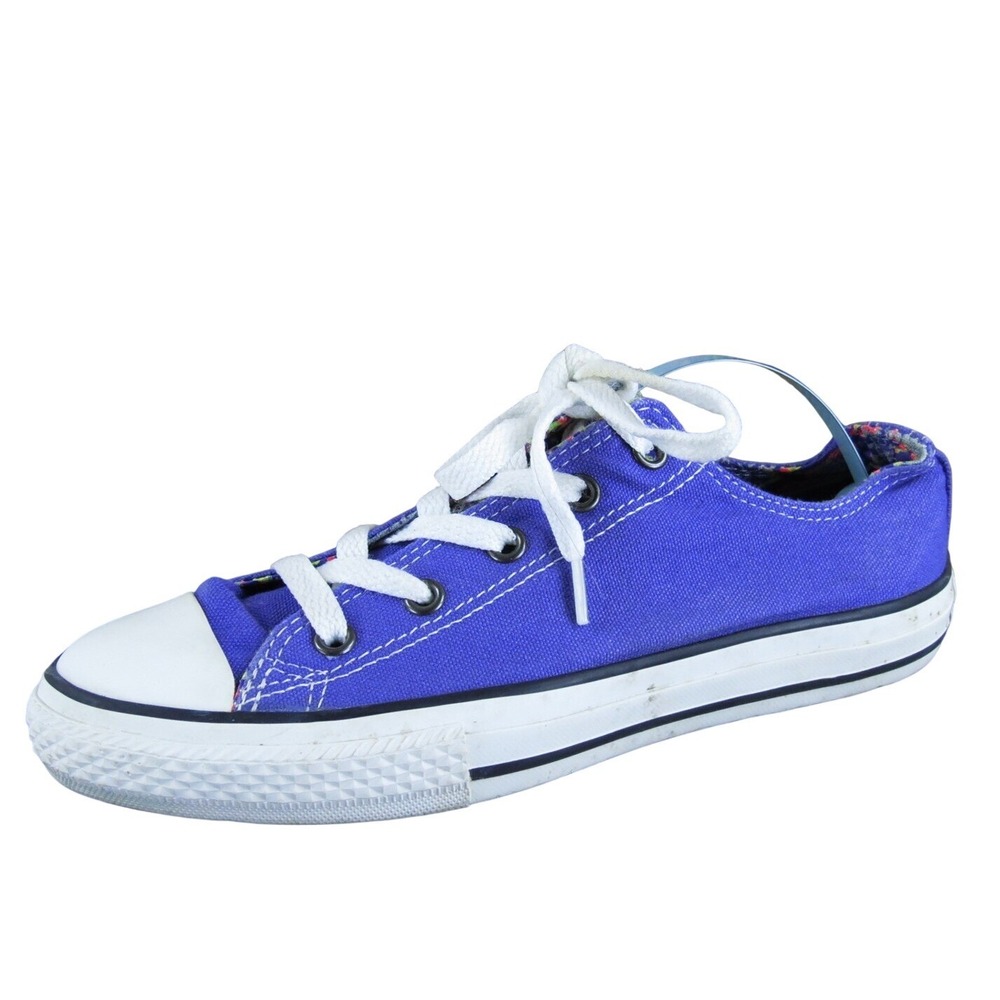 Converse‎ Sneaker All Star Low Top Girl Y3 Medium Athletic Purple Fabric Lace Up